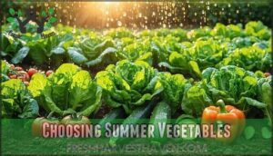 choosing summer vegetables
