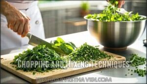 chopping and mixing techniques