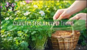 cilantro seed harvest timing