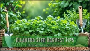cilantro seed harvest tips