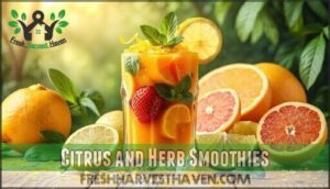citrus and herb smoothies