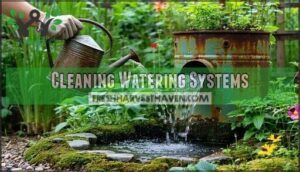 cleaning watering systems
