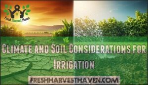 climate and soil considerations for irrigation