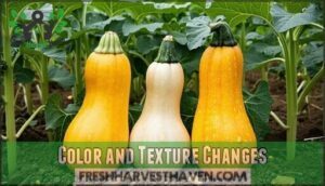 color and texture changes