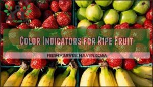 color indicators for ripe fruit