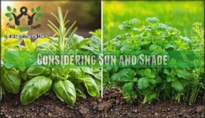 considering sun and shade