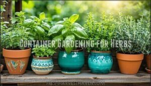 container gardening for herbs