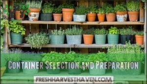 container selection and preparation