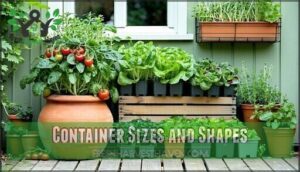 container sizes and shapes
