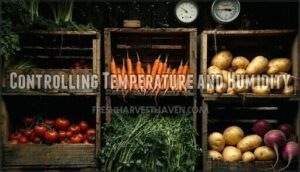 controlling temperature and humidity