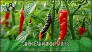 corn earworm habits