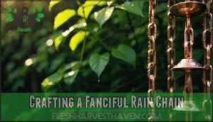 crafting a fanciful rain chain