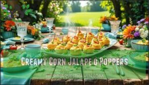creamy corn jalapeño poppers