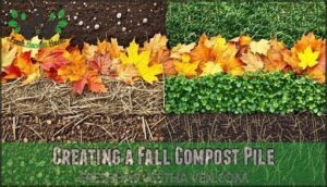 creating a fall compost pile
