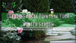 creating focal points in your winter garden