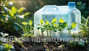 creating mini greenhouse environments