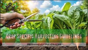 crop specific harvesting guidelines
