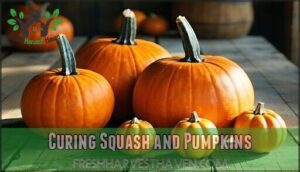 curing squash and pumpkins