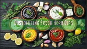 customizing fresh herb dips