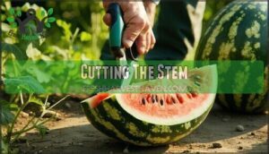 cutting the stem