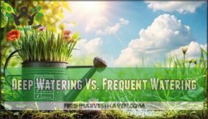 deep watering vs. frequent watering