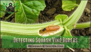 detecting squash vine borers