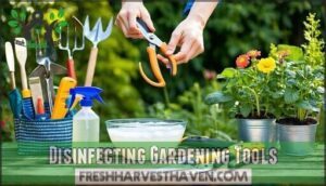 disinfecting gardening tools