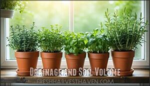 drainage and soil volume