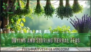 drying and storing herbal teas