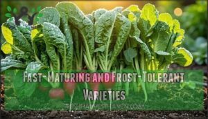 fast-maturing and frost-tolerant varieties