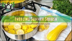 freezing summer squash