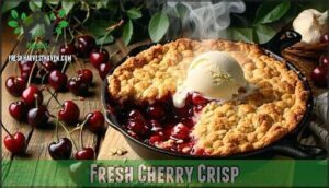 fresh cherry crisp