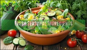 fresh seasonal ingredients