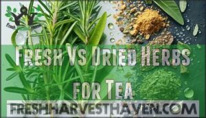 fresh vs dried herbs for tea