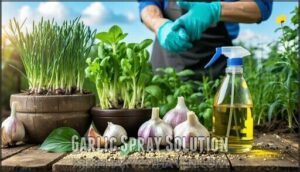 garlic spray solution