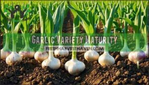 garlic variety maturity