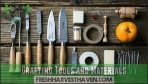grafting tools and materials