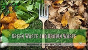 green waste and brown waste