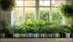 grouping herbs by lighting