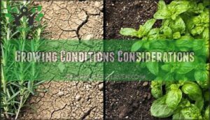 growing conditions considerations