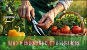 hand-picking and cutting methods