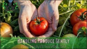 handling produce gently