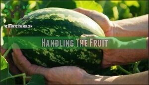 handling the fruit