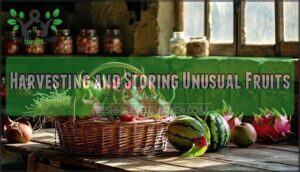 harvesting and storing unusual fruits