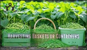 harvesting baskets or containers