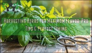 harvesting herbs for maximum flavor