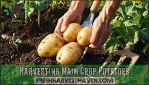 harvesting main crop potatoes