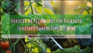 harvesting techniques for backyard tomatoes