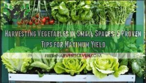 harvesting vegetables in small spaces