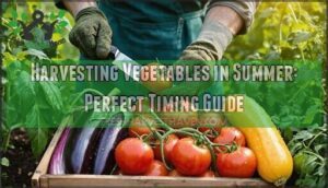 harvesting vegetables in summer